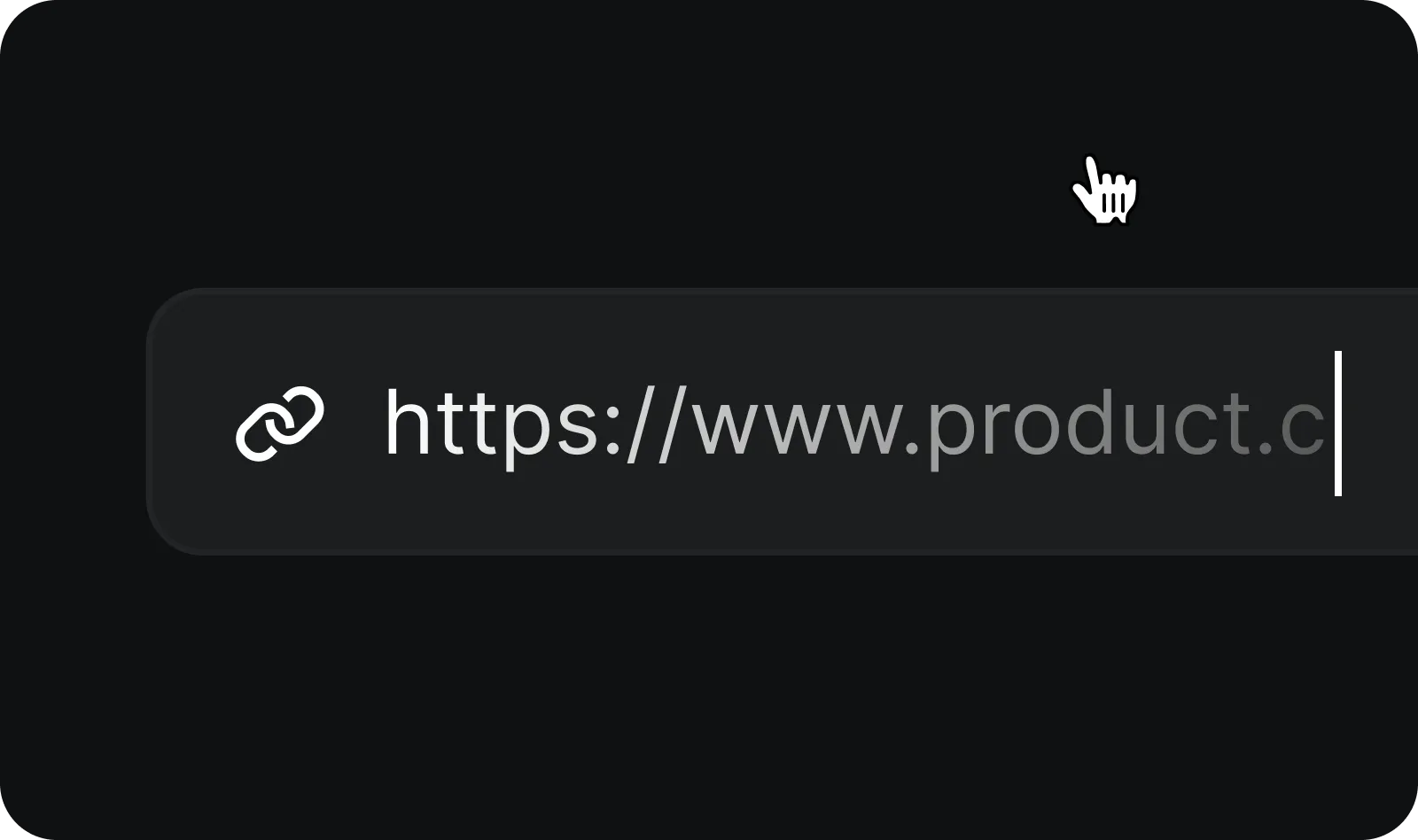 Add Your Product Link: Paste the URL to your product page. Our AI will automatically scan and extract all your product images, descriptions, logo, and brand colors.